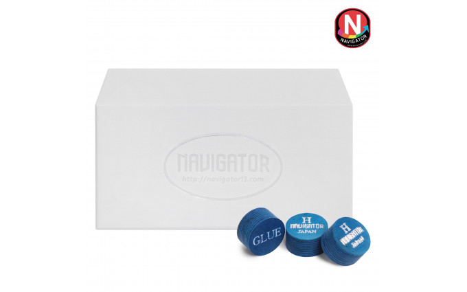 Наклейка для кия Navigator Blue Impact Snooker ø11мм Hard 1шт.